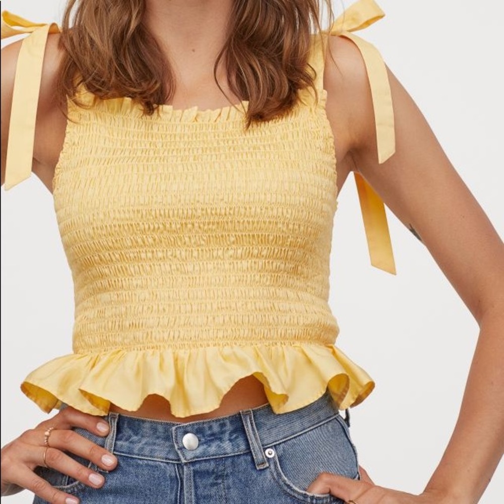 NWT H&M Smocked Top